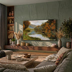 Samsung Frame TV Art 4K - Boat on the Seine near Jeufosse - Famous Claude Monet