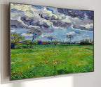 Samsung Frame TV Art 4K - Landscape Under a Stormy Sky - Famous Vincent van Gogh