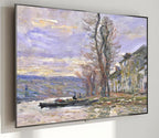 Samsung Frame TV Art 4K - River at Lavacourt Monet - Famous Claude Monet