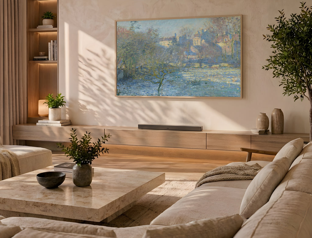 Samsung Frame TV Art 4K - Frost - Famous Claude Monet