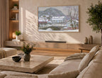 Samsung Frame TV Art 4K - Sandviken Norway Snow Effect - Famous Claude Monet