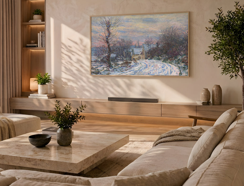 Samsung Frame TV Art 4K - The Entrance of Giverny - Famous Claude Monet