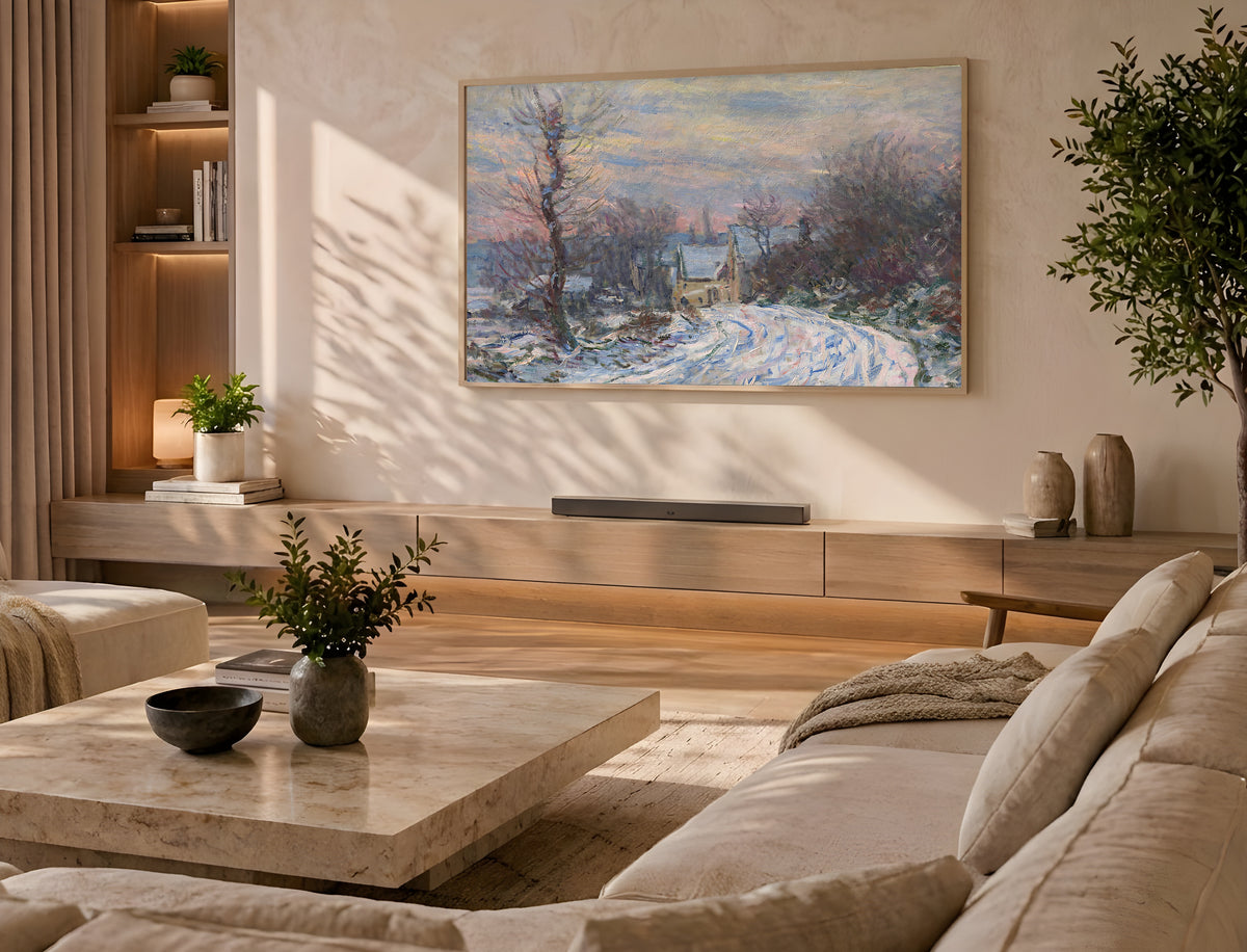Samsung Frame TV Art 4K - The Entrance of Giverny - Famous Claude Monet