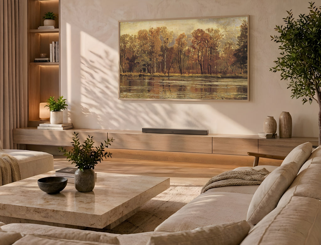 Samsung Frame TV Art 4K - Golden Autumn - Famous Ivan Shishkin