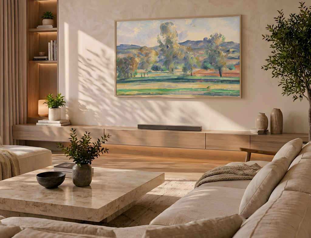 Samsung Frame TV Art 4K - Autumn Landscape - Famous Paul Cezanne