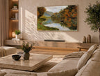 Samsung Frame TV Art 4K - Boat on the Seine near Jeufosse - Famous Claude Monet