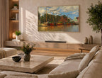 Samsung Frame TV Art 4K - Boats at Zaandam - Famous Claude Monet