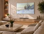 Samsung Frame TV Art 4K - Lavacourt Under Snow - Famous Claude Monet