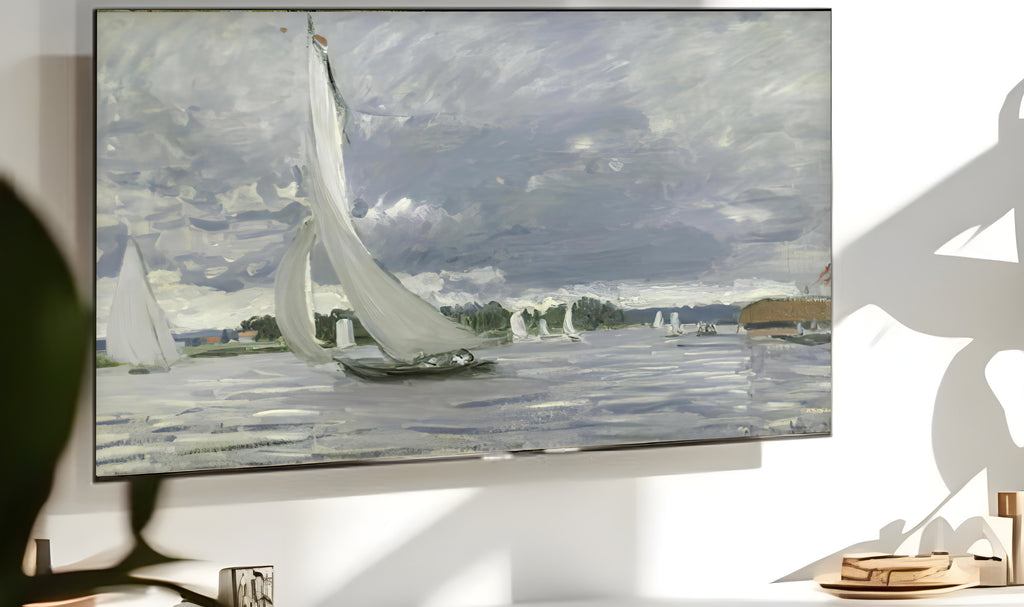 Samsung Frame TV Art 4K - Regatta at Argenteuil - Famous Claude Monet