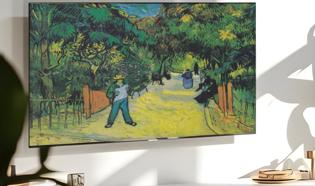 Samsung Frame TV Art 4K - Entrance to the Public Gardens in Arles - Famous Vincent van Gogh
