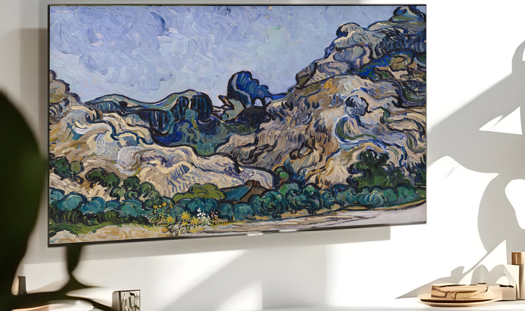 Samsung Frame TV Art 4K - Mountains at Saint Rémy - Famous Vincent van Gogh