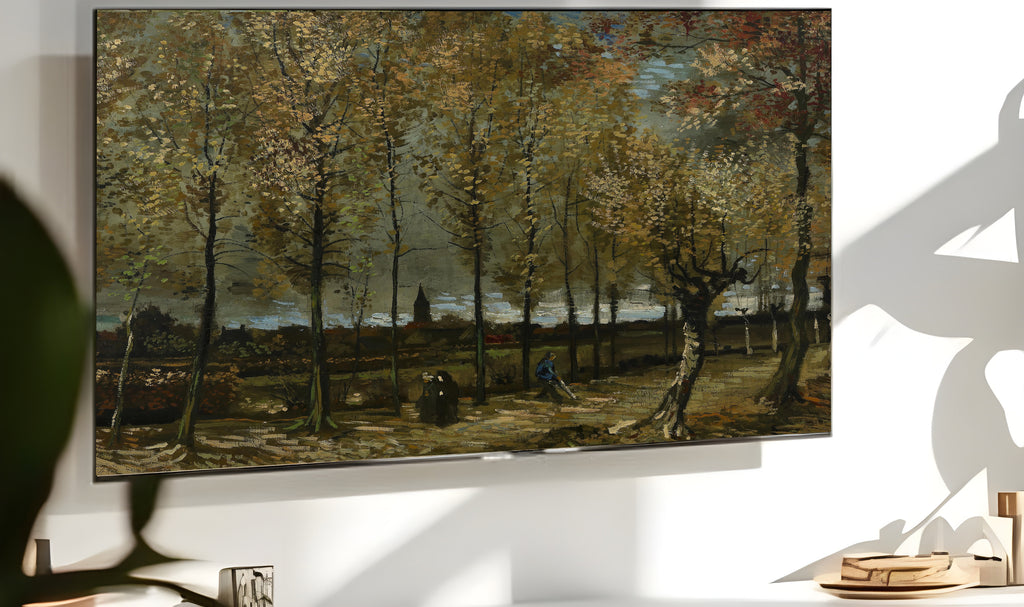 Samsung Frame TV Art 4K - Poplars near Nuenen - Famous Vincent van Gogh