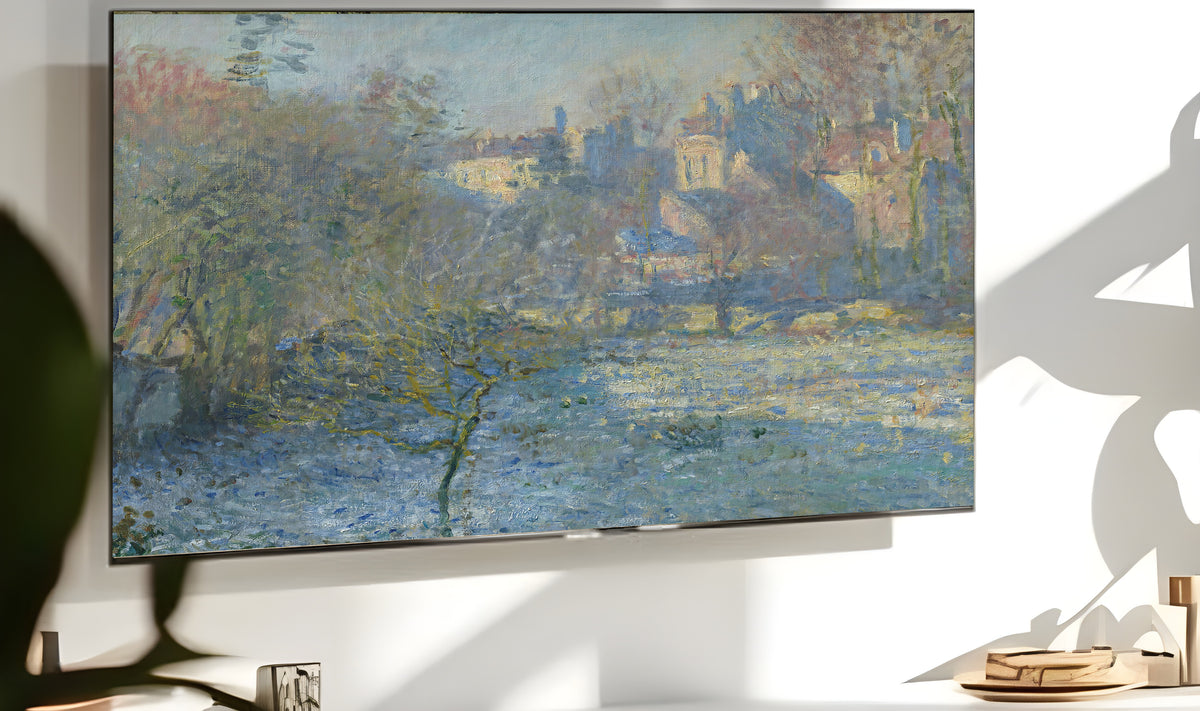 Samsung Frame TV Art 4K - Frost - Famous Claude Monet