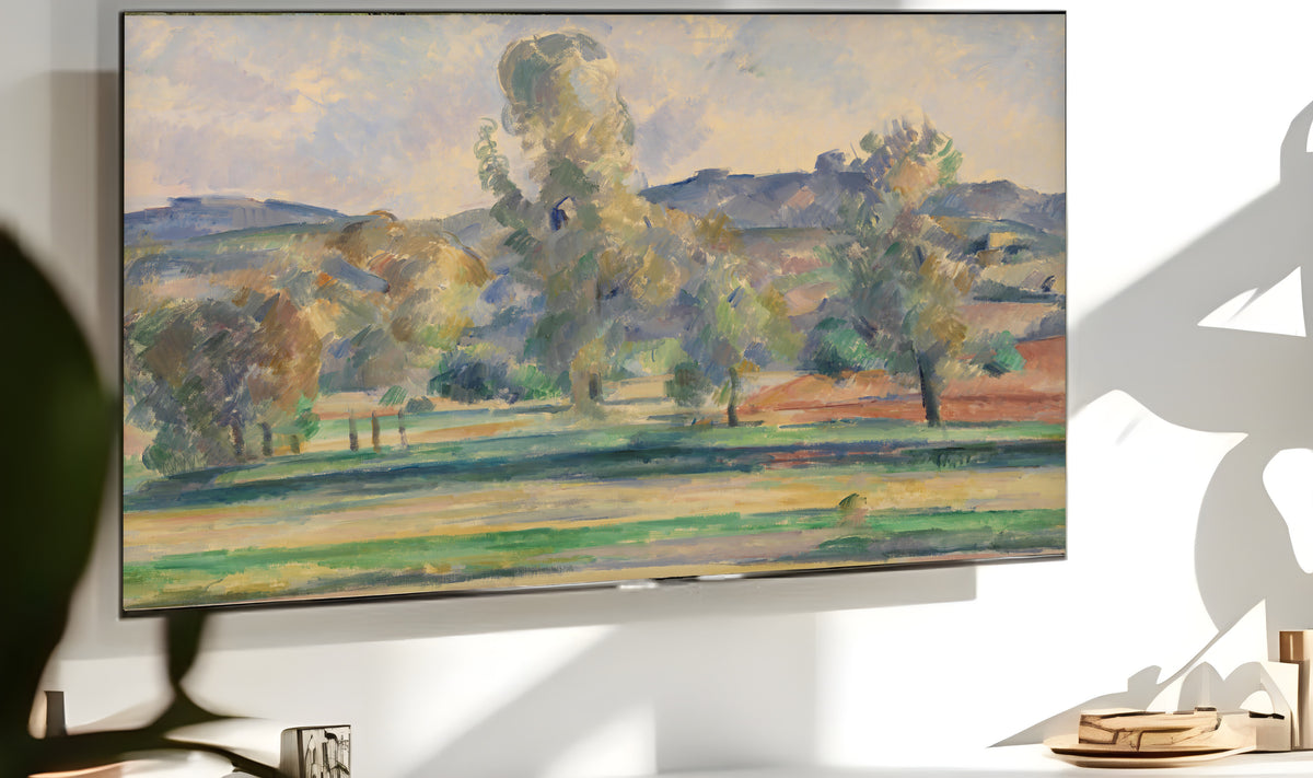 Samsung Frame TV Art 4K - Autumn Landscape - Famous Paul Cezanne