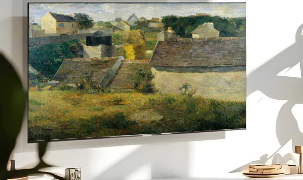 Samsung Frame TV Art 4K - Houses at Vaugirard - Famous Paul Gauguin