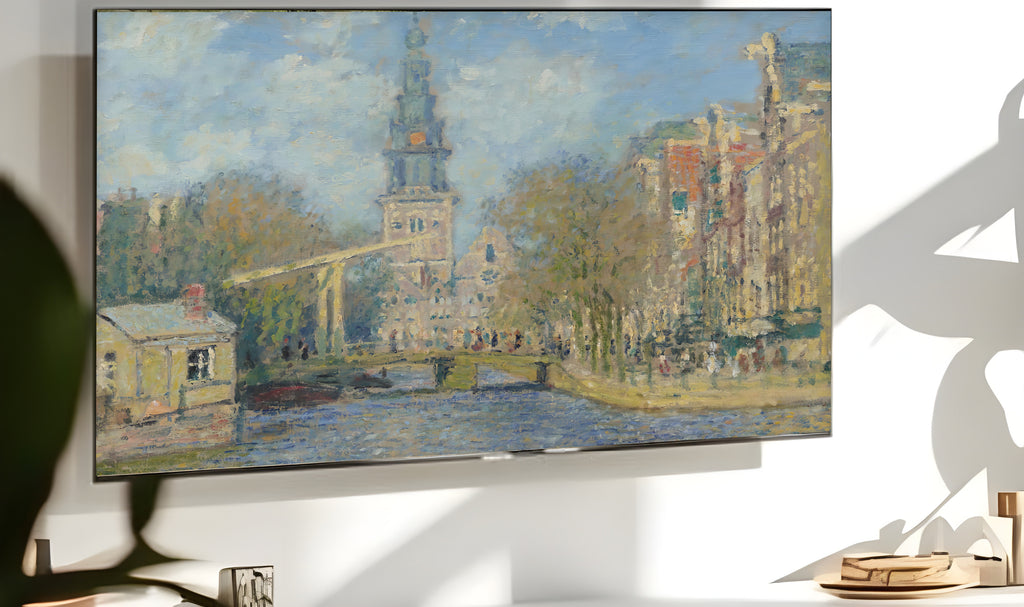 Samsung Frame TV Art 4K -  The Zuiderkerk Amsterdam - Famous Claude Monet