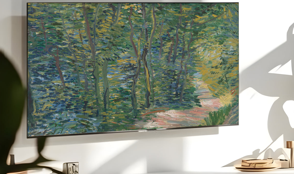 Samsung Frame TV Art 4K - Path in the Woods - Famous Vincent van Gogh