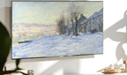 Samsung Frame TV Art 4K - Lavacourt Under Snow - Famous Claude Monet