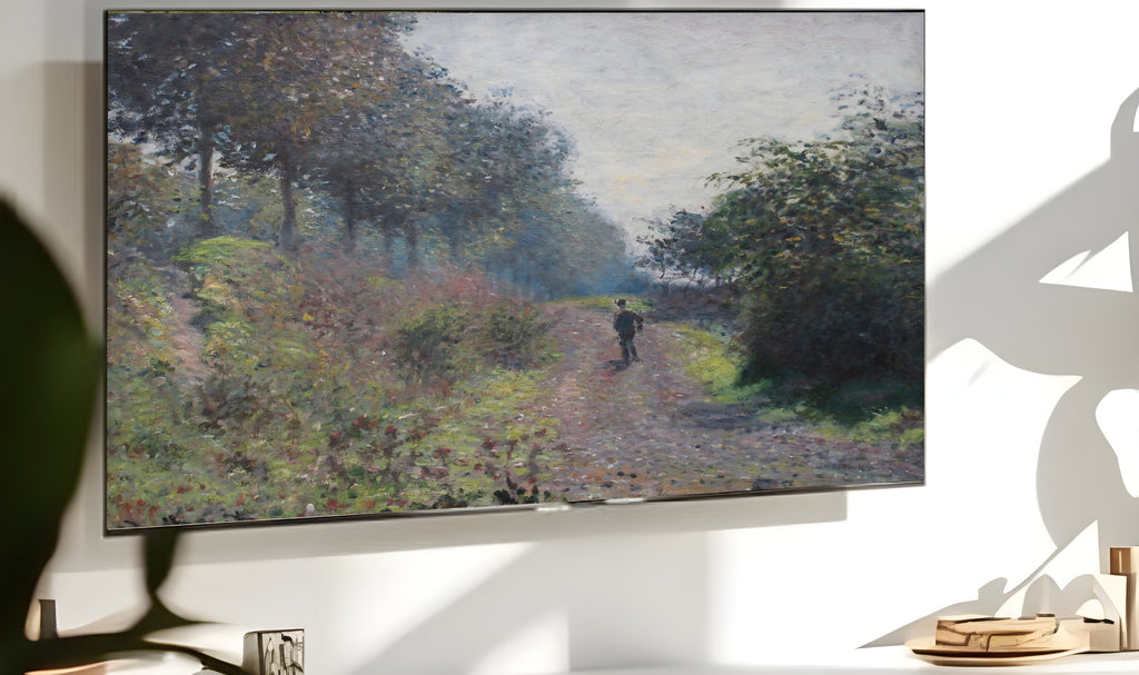 Samsung Frame TV Art 4K - The Sheltered Path - Claude Monet