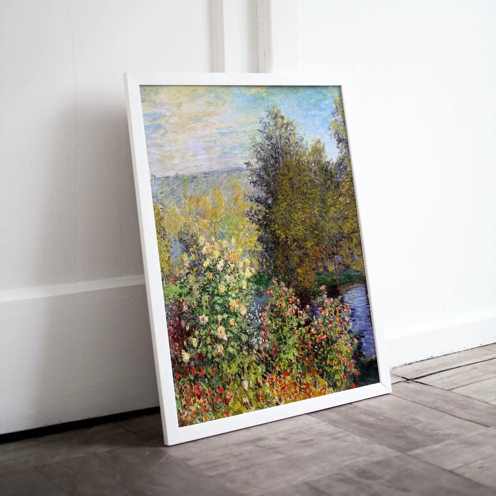 Paysage de jardin - Célèbre tableau de Claude Monet, art de beaux-arts. Téléchargement instantané d’art vintage. Paysage imprimable pour décoration murale. Décor de printemps