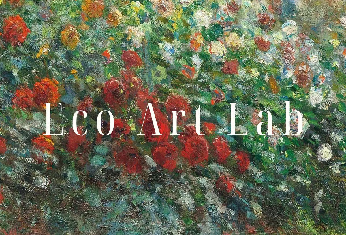 Garden with Dahlias Famous Claude Monet Painting. Instant Download Vintage Decor. Monet Botanical Print Printable Wall Art. Vertical Decor – Printable Wall Art