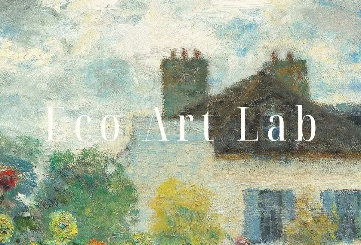 Garden with Dahlias Famous Claude Monet Painting. Instant Download Vintage Decor. Monet Botanical Print Printable Wall Art. Vertical Decor – Printable Wall Art