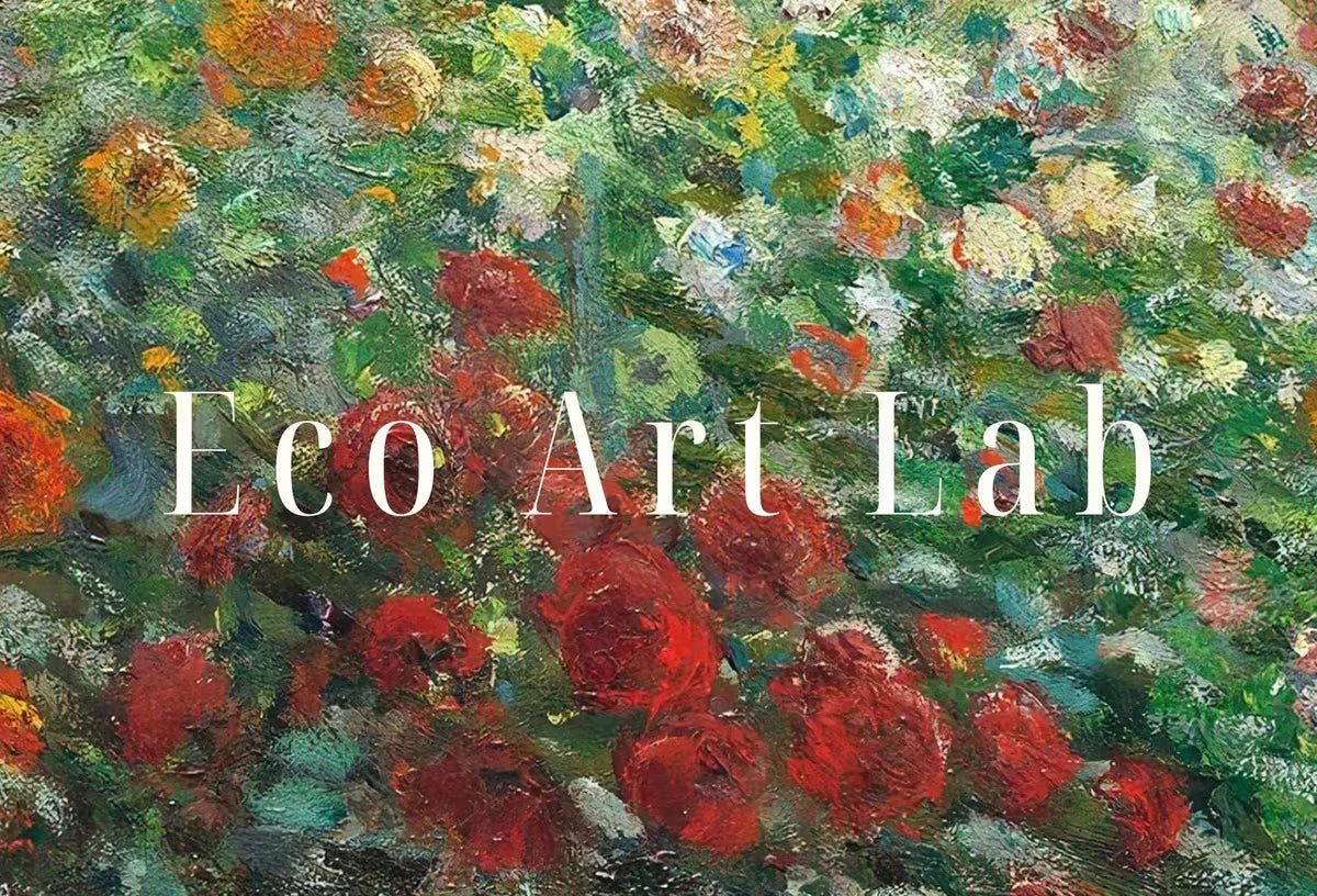 Garden with Dahlias Famous Claude Monet Painting. Instant Download Vintage Decor. Monet Botanical Print Printable Wall Art. Vintage Decor – Printable Wall Art