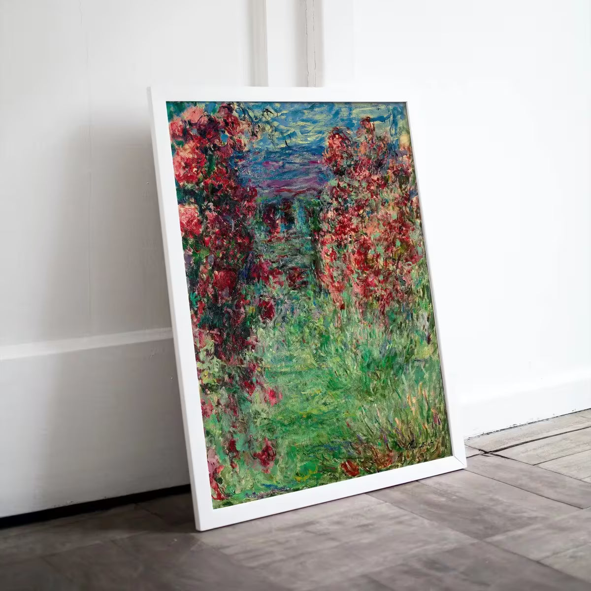 Garden with Roses Famous Claude Monet Painting. Instant Download Vintage Decor. Monet Botanical Print. Printable Wall Art. Vertical Decor – Printable Wall Art