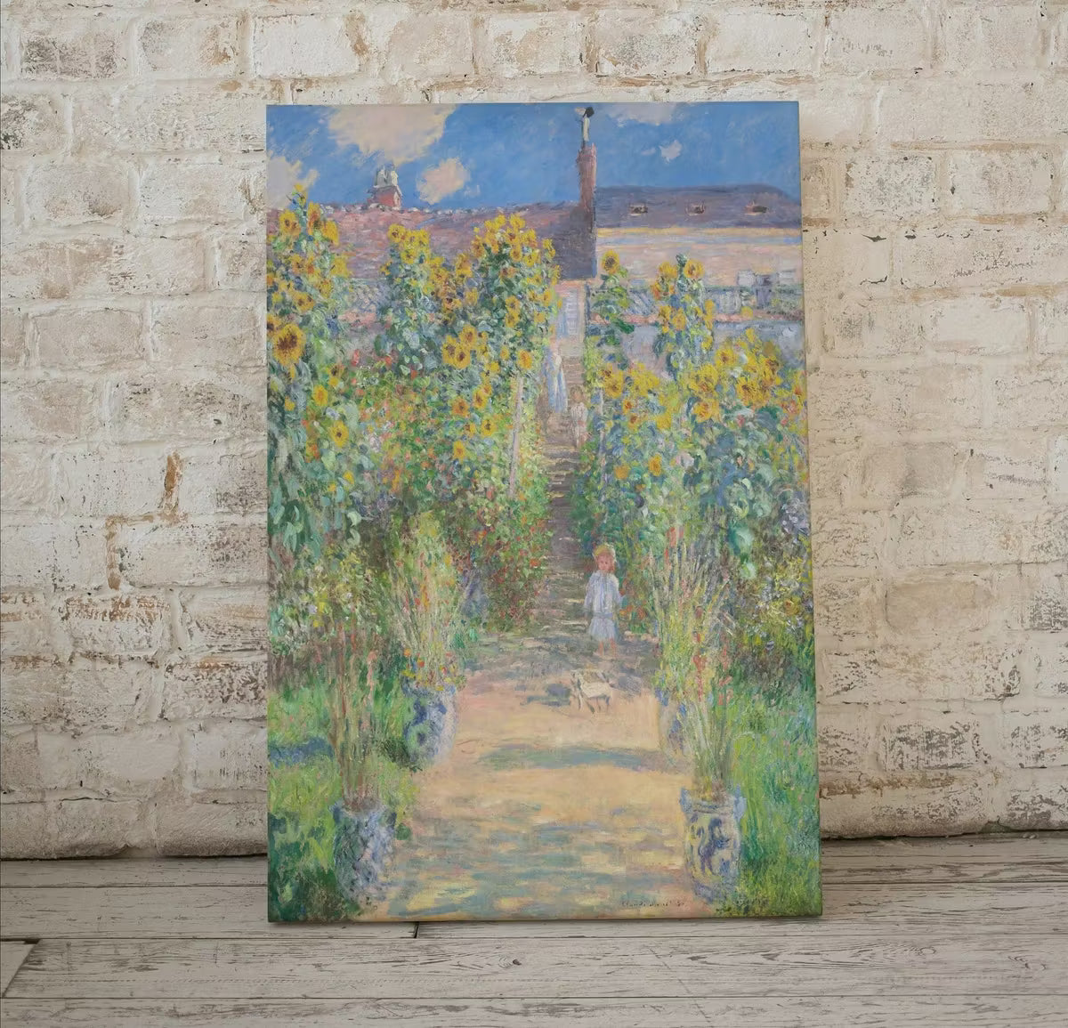 Garden with Sunflowers Famous Claude Monet Painting. Instant Download Vintage Decor. Monet Botanical Print Printable Wall Art. Vintage Decor – Printable Wall Art