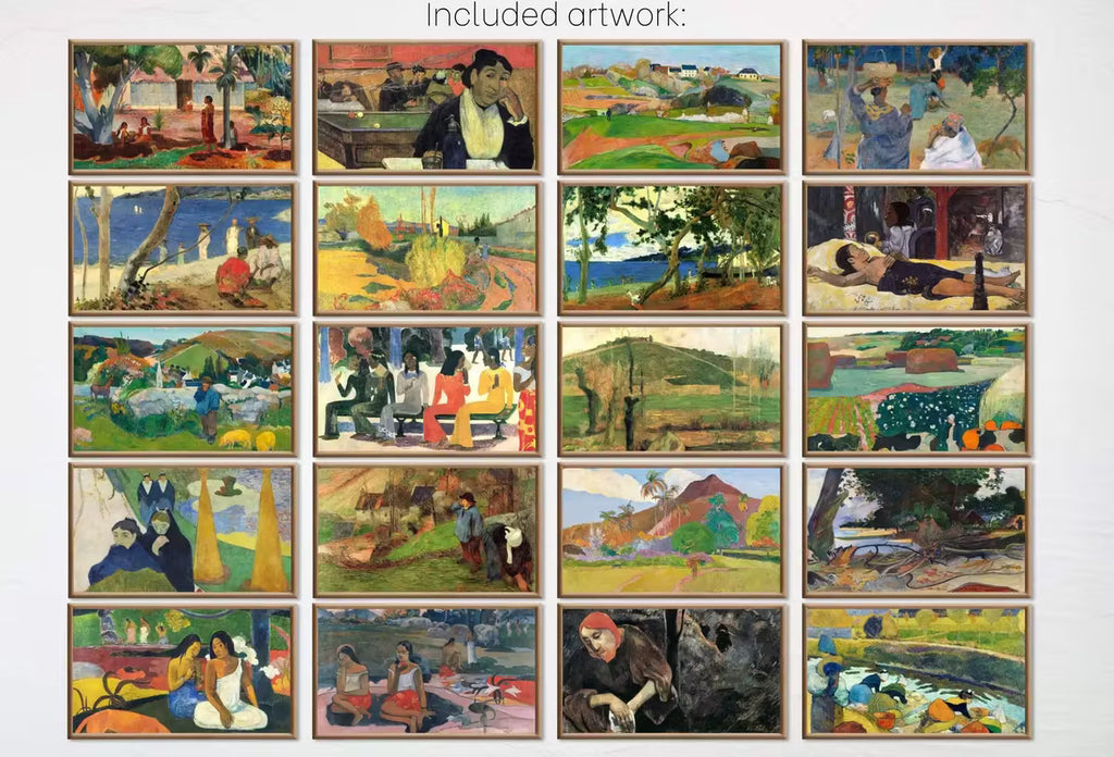 Gauguin Wall Art for Frame TV | Colorful Impressionist Paintings  Set| Samsung Frame TV Primitive Decor | Vintage Wall Art – Frame TV Art Set