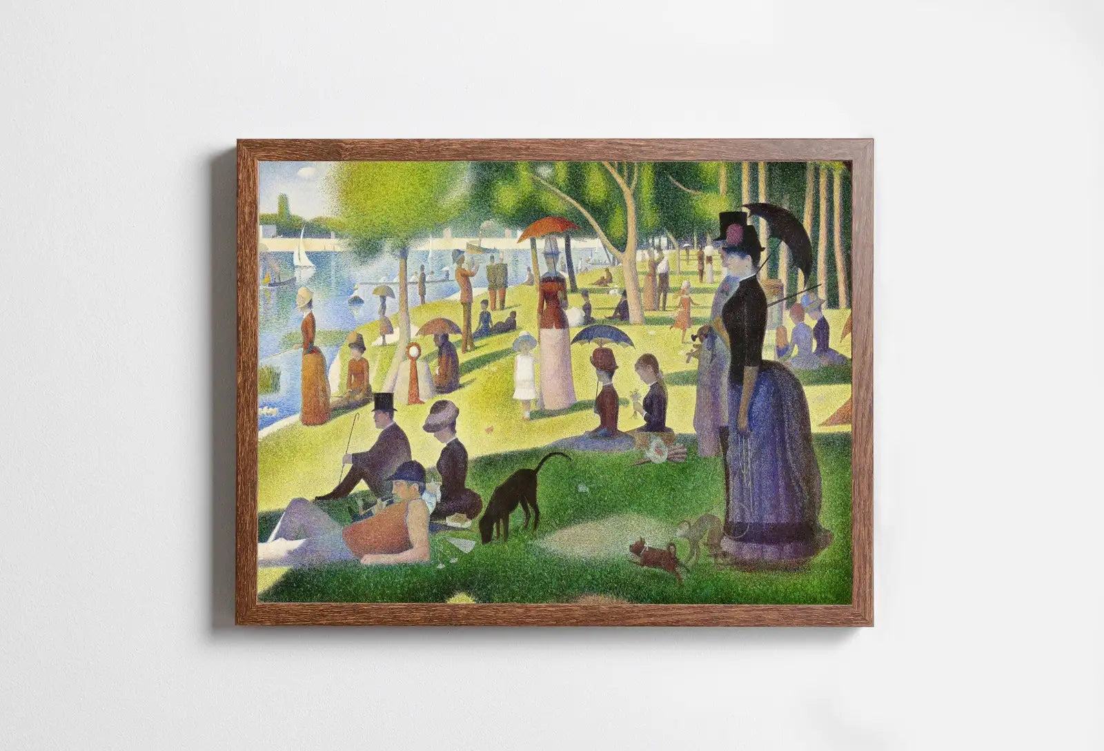Included artwork preview showing first selection of artworks from Georges Seurat Sunday Park Landscape Painting Famous Printable Art Print. Instant Download Georges Seurat Print Vintage Art Digital Download.