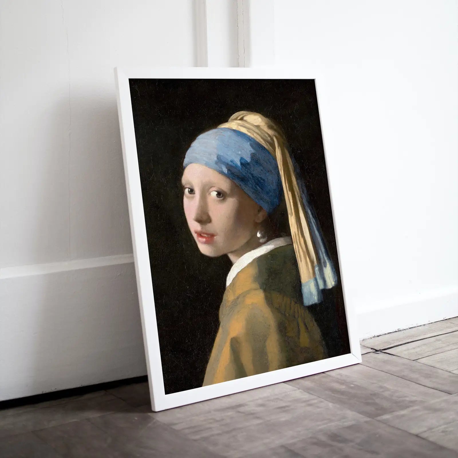 Included artwork preview showing first selection of artworks from Girl With Pearl Earring Painting Printable Wall Art. Vintage Classic Portrait Art Print. Famous Printable Painting Instant Download Fine Art.