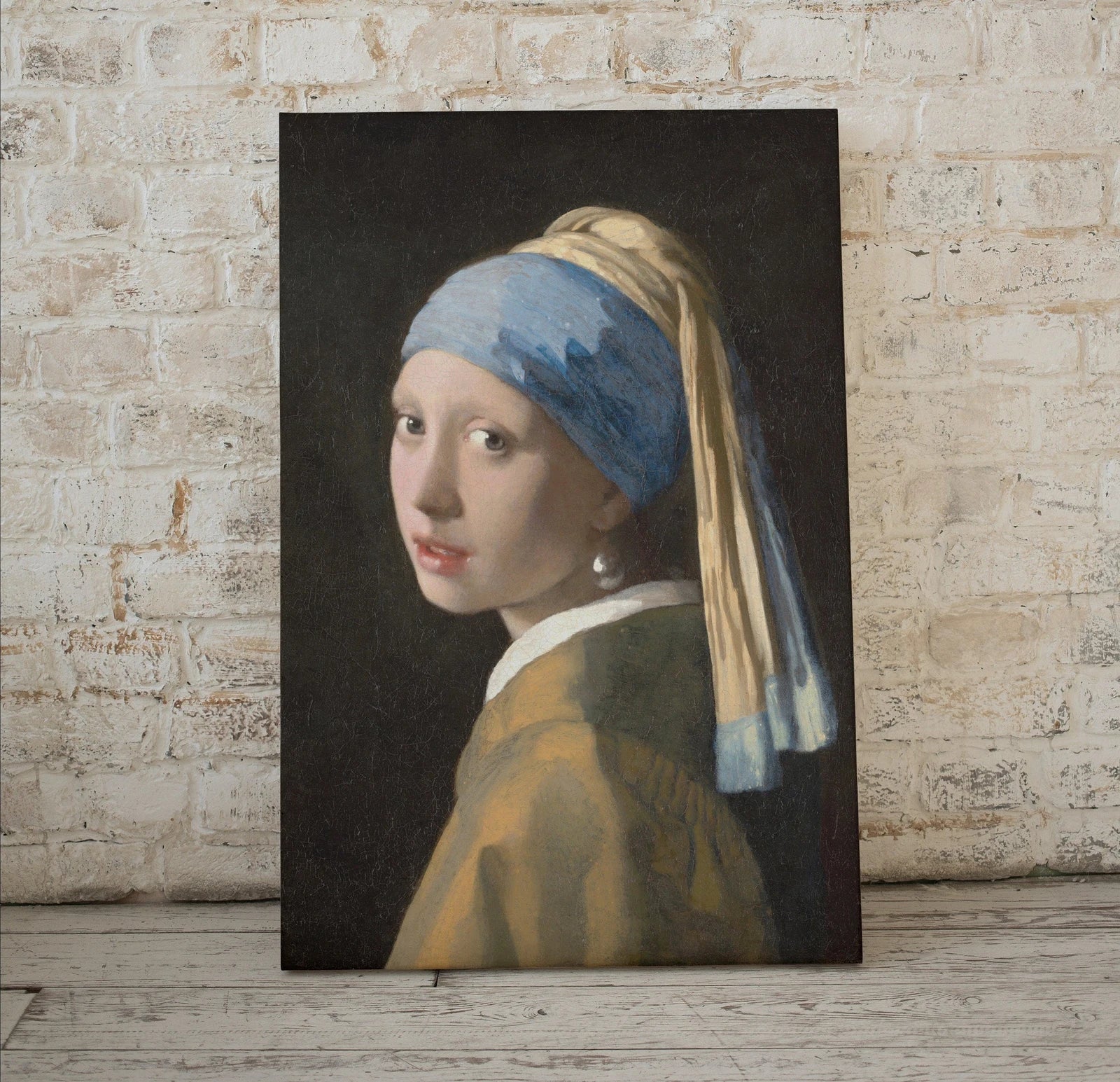 Second included artwork preview from Girl With Pearl Earring Painting Printable Wall Art. Vintage Classic Portrait Art Print. Famous Printable Painting Instant Download Fine Art featuring various scenes.