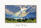 Glacier National Park Art Digital Painting Frame TV Art. Landscape Samsung Frame TV Art Downloadable Nature Art for TV Colorful Frame Tv Art – Frame TV  Art