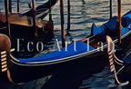 Detail view of artwork from Gondolas in Venice City Landscape Painting. Printable Wall Art. Digital Art Venice Print Instant Download. Home or Office Decor Italy Poster. (variation 1)