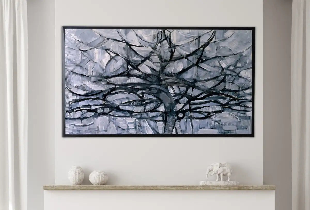 Gray Tree Vintage Famous Painting Abstract Samsung Frame TV Art. Abstract Nature Art Samsung TV. Digital Download for Samsung Frame TV Art – Frame TV Digital Download Art – Digital Download