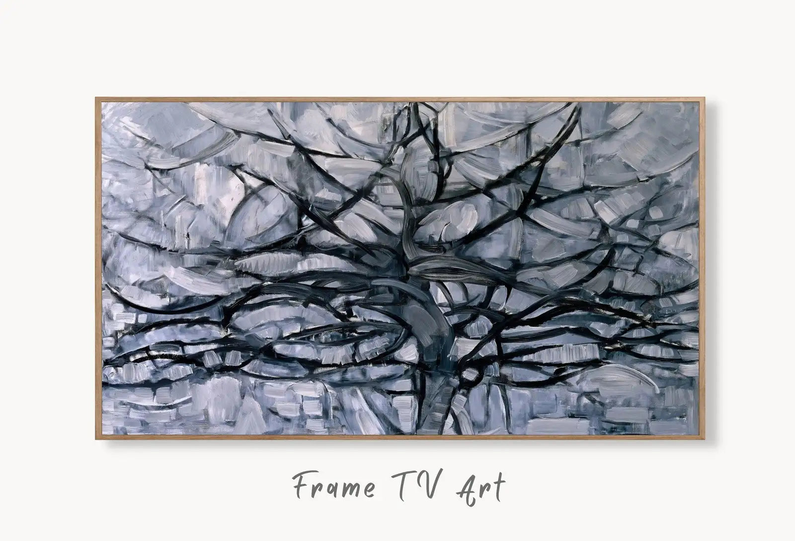 Gray Tree Vintage Famous Painting Abstract Samsung Frame TV Art. Abstract Nature Art Samsung TV. Digital Download for Samsung Frame TV Art – Frame TV Digital Download Art – Digital Download