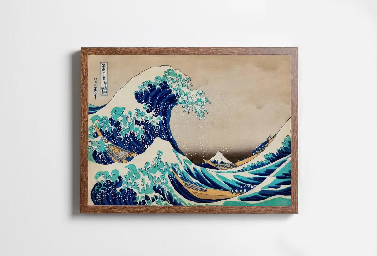 Great Wave off Kanagawa Famous Japanese Painting Vintage Wall Art Printable Poster. 19th Century Japanese Vintage Wall Art. Japanese Wave – Printable Wall Art