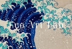 Second included artwork preview from Great Wave off Kanagawa Famous Japanese Painting Vintage Wall Art Printable Poster. 19th Century Japanese Vintage Wall Art. Japanese Wave featuring various scenes.