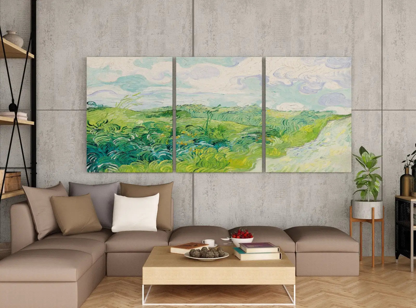 Green Fields by Vincent van Gogh. Set of 3 Prints. Printable Famous Fine Art Prints. Instant Download Vintage Painting. 3 Piece Wall Art – Printable Wall Art Set (Digital Download) – Digital Download