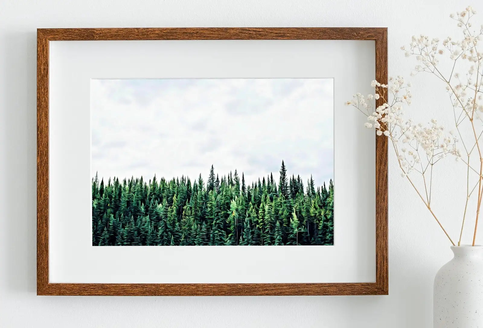 Second included artwork preview from Green Forest Print Nature Wall Art. Pine Trees Printable Photography. Forest Print, Modern Decor, Forest Photography, Green Forest Landscape featuring various scenes.