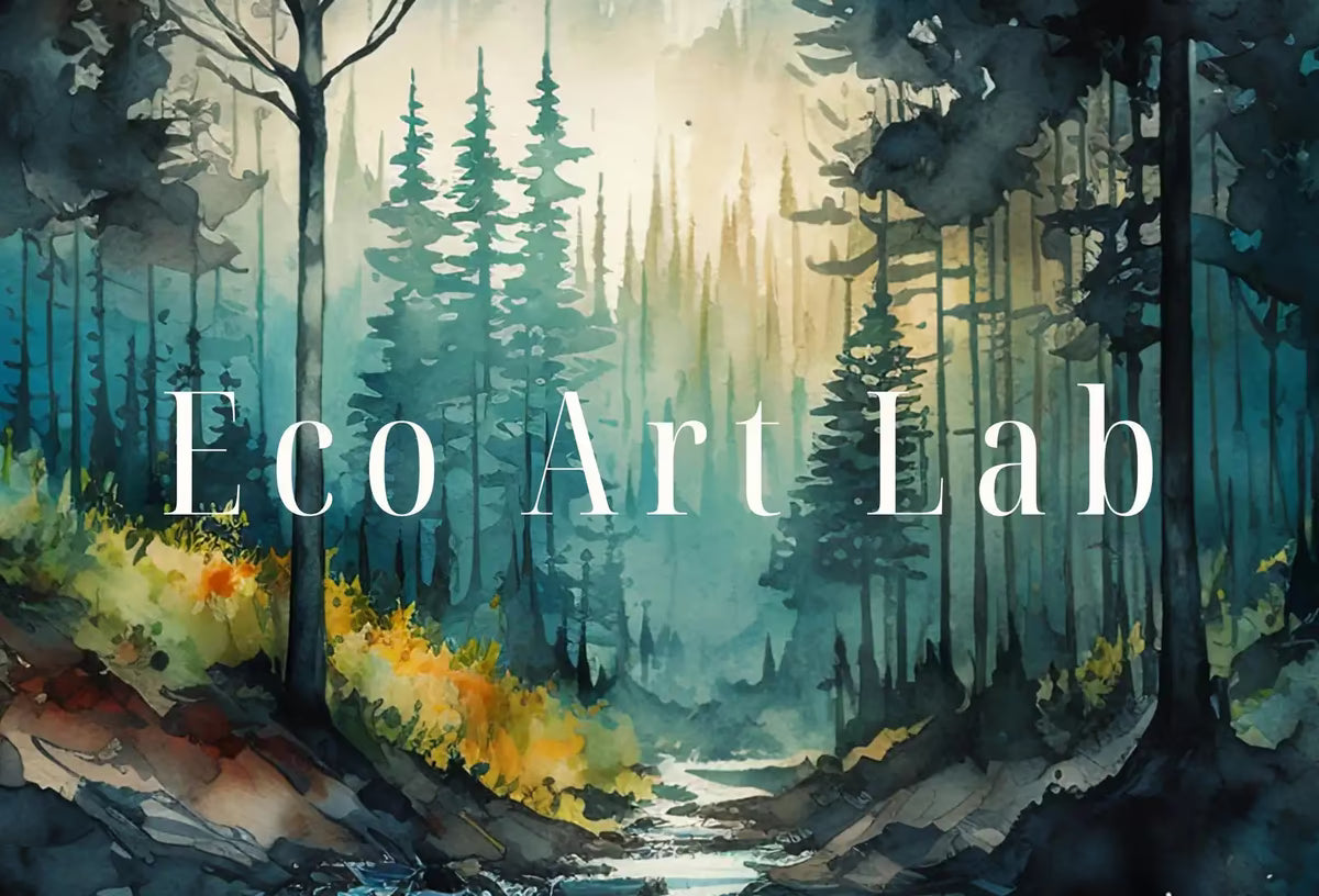 Green Forest Trees Painting Print. Watercolor Forest Landscape Printable. Printable Wall Art. Digital Art. Nature Decor. Mountain Forest Art – Printable Wall Art