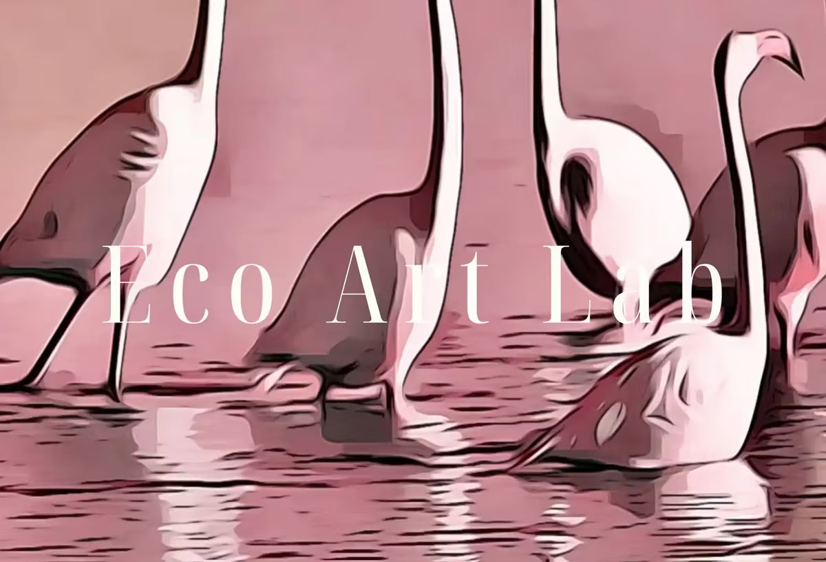 Group of Flamingos in Water Frame TV Art , Digital Art for Tv, Colorful Art for Frame TV Tropical Bird Decor – Frame TV  Art