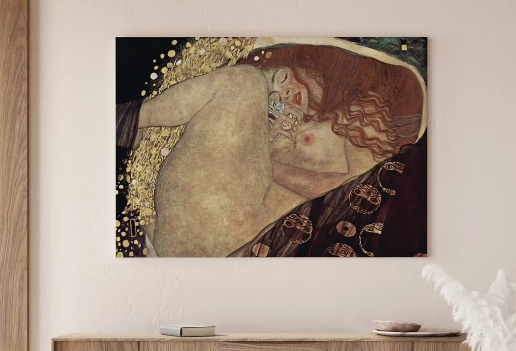 Gustav Klimt Danae Ancient Greek Mythology Art Vintage Painting. Downloadable Famous Nude Greek Goddess Vintage Art. Klimt Printable Art – Printable Wall Art