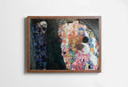 Included artwork preview showing first selection of artworks from Gustav Klimt Death & Life Famous Painting Printable Wall Art. Instant Download Gustav Klimt Print. Vintage Skull Poster. Art Nouveau Print.