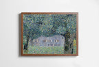 Included artwork preview showing first selection of artworks from Gustav Klimt Farmhouse in Austria Famous Painting Printable Wall Art. Instant Download Gustav Klimt Print. Vintage Floral Art Nouveau Print.