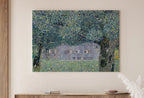 Second included artwork preview from Gustav Klimt Farmhouse in Austria Famous Painting Printable Wall Art. Instant Download Gustav Klimt Print. Vintage Floral Art Nouveau Print featuring various scenes.
