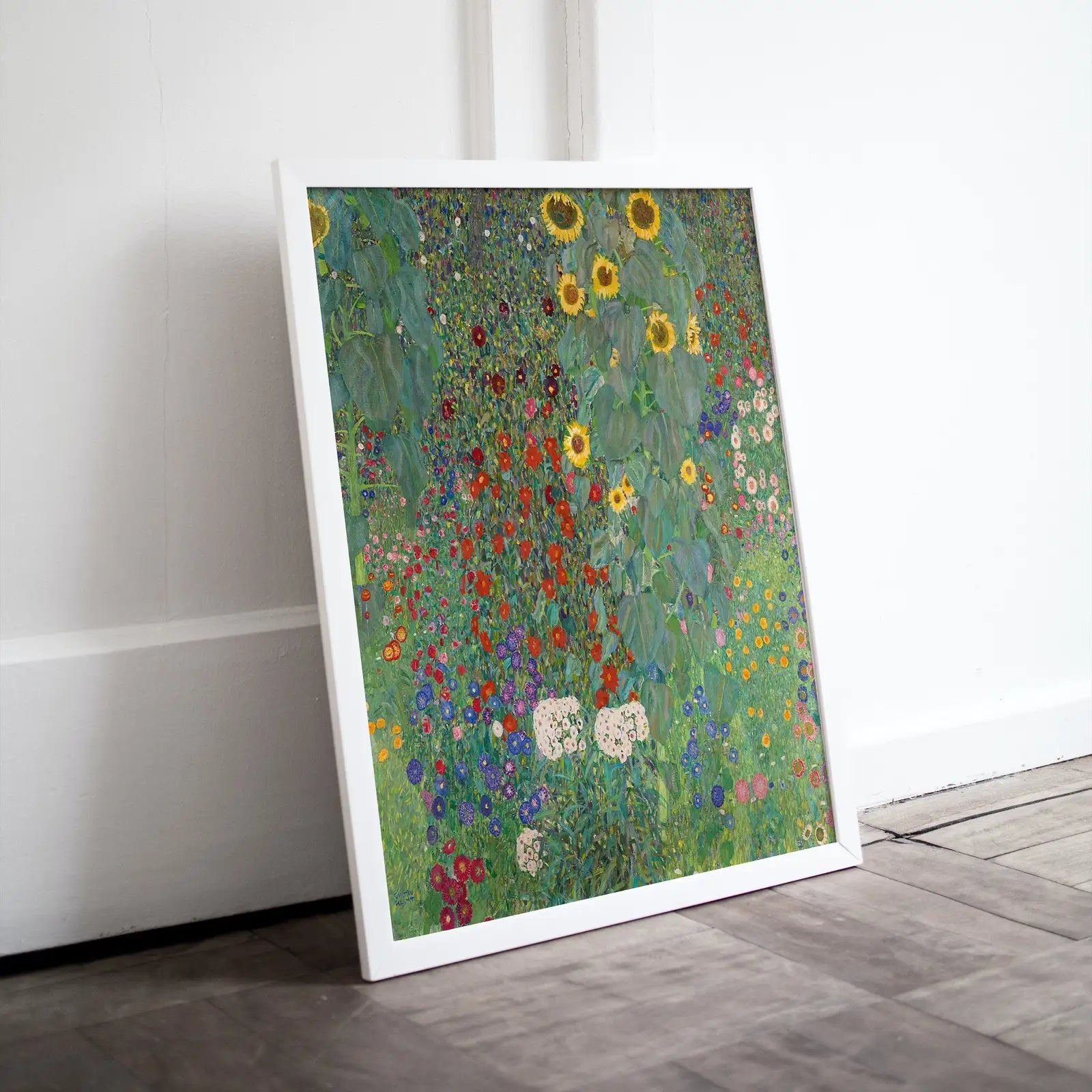 Included artwork preview showing first selection of artworks from Gustav Klimt Flower Garden Famous Painting Printable Wall Art. Instant Download Gustav Klimt Print. Vintage Floral Poster. Art Nouveau Print.