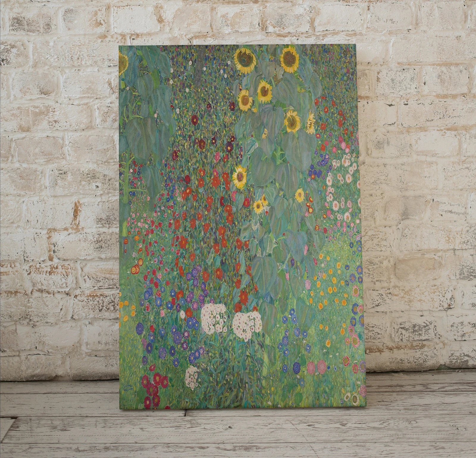 Second included artwork preview from Gustav Klimt Flower Garden Famous Painting Printable Wall Art. Instant Download Gustav Klimt Print. Vintage Floral Poster. Art Nouveau Print featuring various scenes.