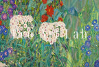 Detail view of artwork from Gustav Klimt Flower Garden Famous Painting Printable Wall Art. Instant Download Gustav Klimt Print. Vintage Floral Poster. Art Nouveau Print. (variation 2)